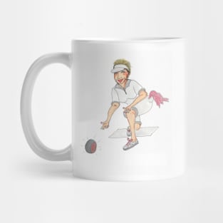 Lawn Bowls Lady Mug